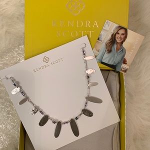 Kendra Scott Jewelry - Airella Silver Choker Necklace In Lilac Mix Kendra Scott Jewelry - Airella Silver Choker Necklace In Lilac Mix